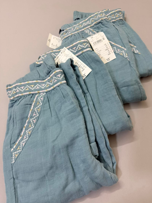 شلوار نخی دخترانه کیابی kiabi