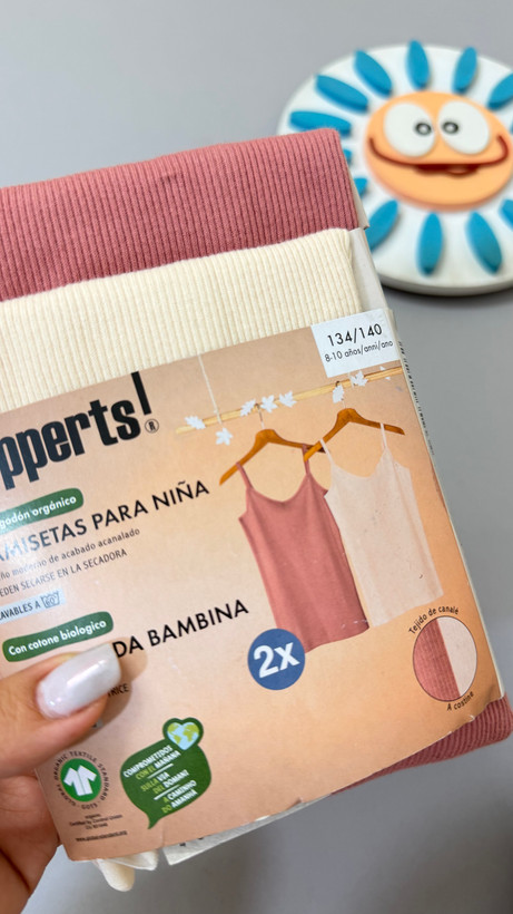 پک دوتایی تاپ بندی کبریتی دخترانه نخ پنبه برند Pepperts آلمان
